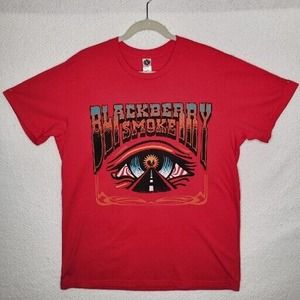 Blackberry Smoke Red T-shirt Men's Size XL Southern Rock Made In USA